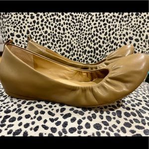 J. Crew brown / tan ‘Cece’ leather ballet flats
